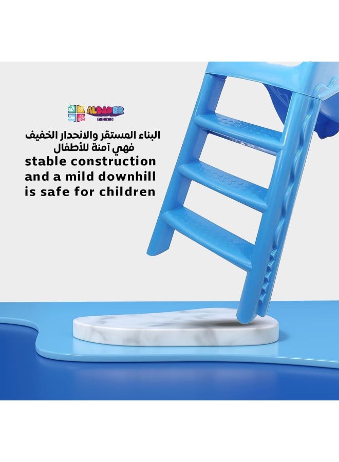 ALBADER Play Slide For kids Blue Color Playset for Indoor or Outdoor Use For Ages 18 Months+, Garden Toy and Outdoor Activity for Kids, Durable, Stable, Child-Safe For Girls and Boys " - Image 3
